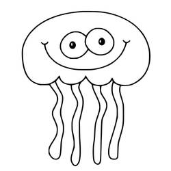 Coloriage Méduse (Animaux) #208810 à imprimer et colorier