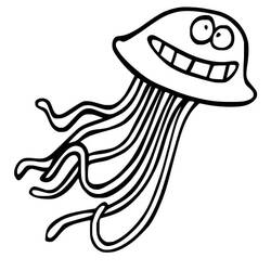 Coloriage Méduse (Animaux) #208812 à imprimer et colorier