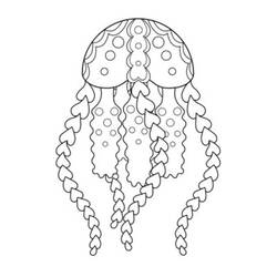 Coloriage Méduse (Animaux) #208818 à imprimer et colorier