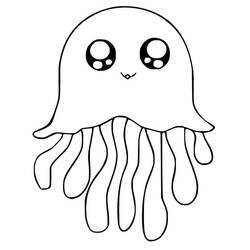 Coloriage Méduse (Animaux) #208820 à imprimer et colorier