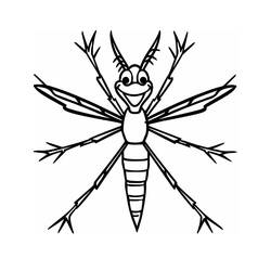 Dessin à colorier: Moustique (Animaux) #207156 - Coloriages à Imprimer Gratuits