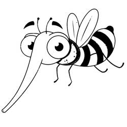 Dessin à colorier: Moustique (Animaux) #207157 - Coloriages à Imprimer Gratuits