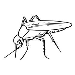 Dessin à colorier: Moustique (Animaux) #207174 - Coloriages à Imprimer Gratuits