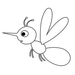 Dessin à colorier: Moustique (Animaux) #207175 - Coloriages à Imprimer Gratuits