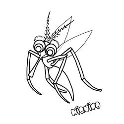 Dessin à colorier: Moustique (Animaux) #207181 - Coloriages à Imprimer Gratuits