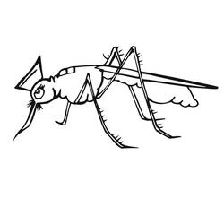 Dessin à colorier: Moustique (Animaux) #207189 - Coloriages à Imprimer Gratuits