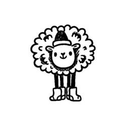 Dessin à colorier: Mouton (Animaux) #11457 - Coloriages à Imprimer Gratuits