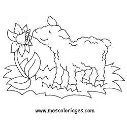 Dessin à colorier: Mouton (Animaux) #11458 - Coloriages à Imprimer Gratuits