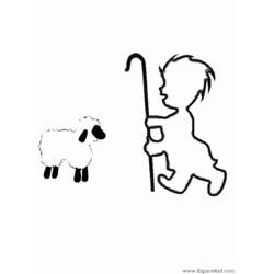 Dessin à colorier: Mouton (Animaux) #11478 - Coloriages à Imprimer Gratuits