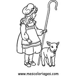 Dessin à colorier: Mouton (Animaux) #11484 - Coloriages à Imprimer Gratuits