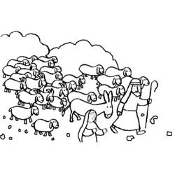 Dessin à colorier: Mouton (Animaux) #11490 - Coloriages à Imprimer Gratuits