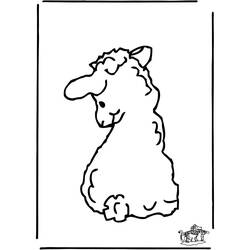 Dessin à colorier: Mouton (Animaux) #11512 - Coloriages à Imprimer Gratuits