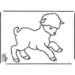 Dessin à colorier: Mouton (Animaux) #11559 - Coloriages à Imprimer Gratuits