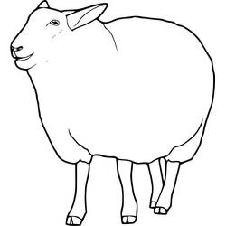 Coloriage gratuit Mouton (Animaux) #198617 à colorier aux crayons
