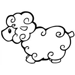 Coloriage Mouton (Animaux) #198653 à imprimer et colorier