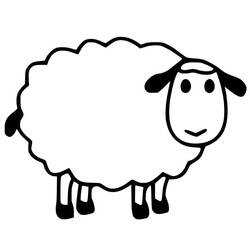 Coloriage Mouton (Animaux) #198657, dessin gratuit prêt à imprimer