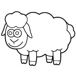 Coloriage Mouton (Animaux) #198675, dessin gratuit prêt à imprimer
