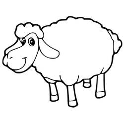 Coloriage Mouton (Animaux) #198677, dessin gratuit prêt à imprimer