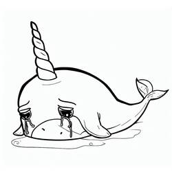 Coloriage Narval (Animaux) #186637 à imprimer et colorier