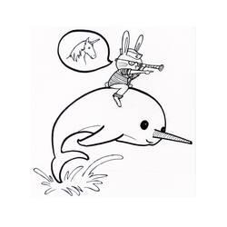 Coloriage Narval (Animaux) #186648 à imprimer et colorier