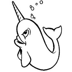 Coloriage Narval (Animaux) #186652 à imprimer et colorier