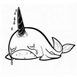 Coloriage Narval (Animaux) #186662 à imprimer et colorier