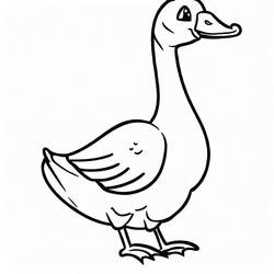 Coloriage Oie (Animaux) #188109 à imprimer et colorier