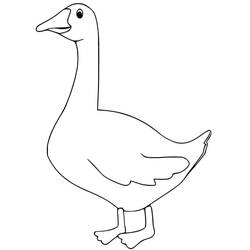 Coloriage Oie (Animaux) #188136 à imprimer et colorier