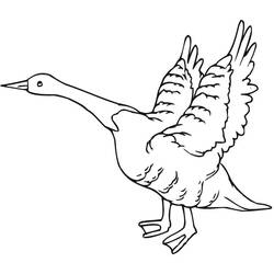 Coloriage Oie (Animaux) #188141 à imprimer et colorier