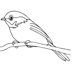 Dessin à colorier: Oiseaux (Animaux) #11840 - Coloriages à imprimer