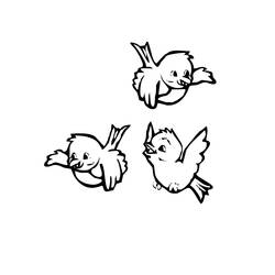 Dessin à colorier: Oiseaux (Animaux) #11842 - Coloriages à imprimer