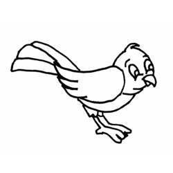 Dessin à colorier: Oiseaux (Animaux) #11892 - Coloriages à imprimer