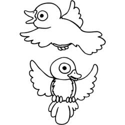 Dessin à colorier: Oiseaux (Animaux) #11912 - Coloriages à Imprimer Gratuits