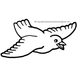 Dessin à colorier: Oiseaux (Animaux) #11940 - Coloriages à imprimer