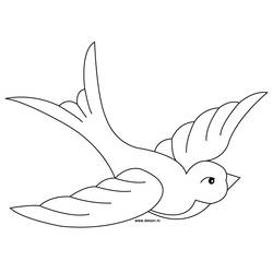 Dessin à colorier: Oiseaux (Animaux) #11998 - Coloriages à imprimer