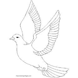 Dessin à colorier: Oiseaux (Animaux) #12028 - Coloriages à imprimer