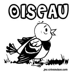 Dessin à colorier: Oiseaux (Animaux) #12080 - Coloriages à Imprimer Gratuits