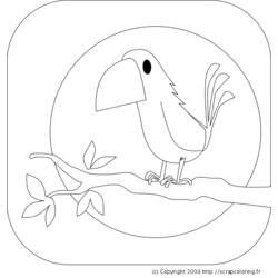 Dessin à colorier: Oiseaux (Animaux) #12139 - Coloriages à Imprimer Gratuits