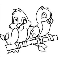 Dessin à colorier: Oiseaux (Animaux) #174993 - Coloriages à Imprimer Gratuits