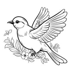 Dessin à colorier: Oiseaux (Animaux) #215825 - Coloriages à Imprimer Gratuits
