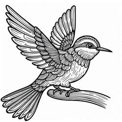 Dessin à colorier: Oiseaux (Animaux) #215828 - Coloriages à Imprimer Gratuits