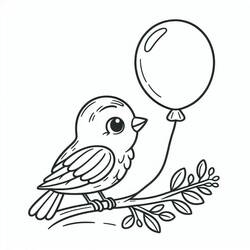 Dessin à colorier: Oiseaux (Animaux) #215829 - Coloriages à Imprimer Gratuits