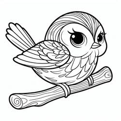 Dessin à colorier: Oiseaux (Animaux) #215832 - Coloriages à Imprimer Gratuits