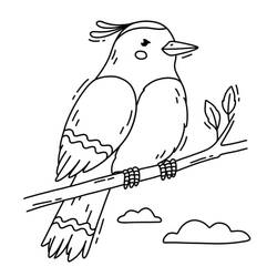 Dessin à colorier: Oiseaux (Animaux) #215835 - Coloriages à Imprimer Gratuits
