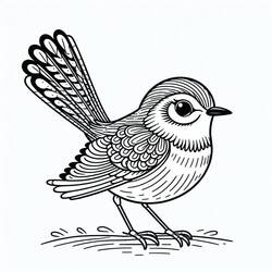 Dessin à colorier: Oiseaux (Animaux) #215838 - Coloriages à Imprimer Gratuits