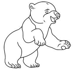 Dessin à colorier: Ours Polaire (Animaux) #201238 - Coloriages à Imprimer Gratuits