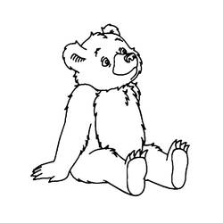 Dessin à colorier: Ourson (Animaux) #214457 - Coloriages à Imprimer Gratuits