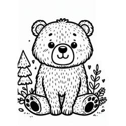Dessin à colorier: Ourson (Animaux) #214458 - Coloriages à Imprimer Gratuits