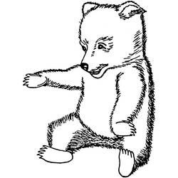 Dessin à colorier: Ourson (Animaux) #214460 - Coloriages à Imprimer Gratuits