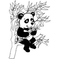 Dessin à colorier: Panda (Animaux) #12448 - Coloriages à imprimer